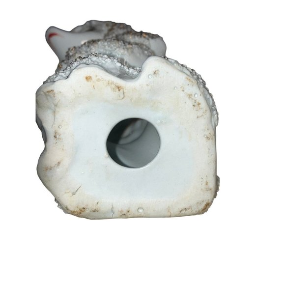 Vintage ceramic White Poodle Spaghetti Trim glitter - Picture 13 of 14